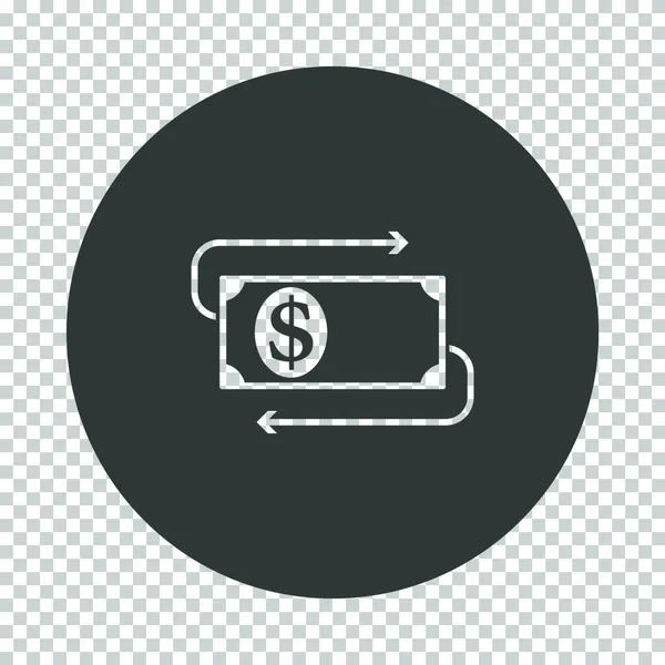 Moneta Icona Vettore Isolato Sfondo Trasparente Dollaro Banconote Logo Concetto — Vettoriale Stock