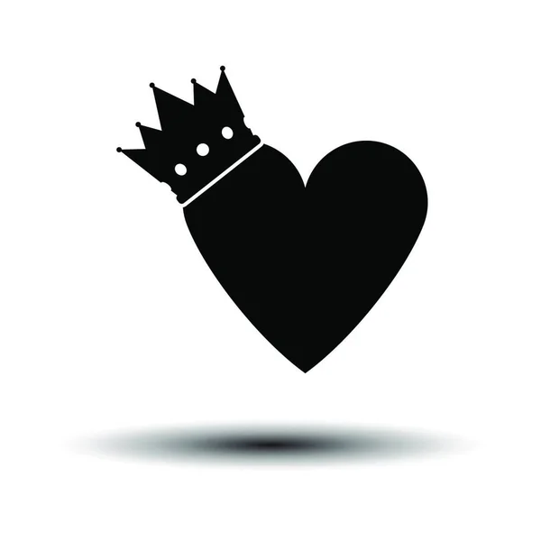 Corazón Con Símbolo Amor Icono Ilustración Vectorial — Vector de stock