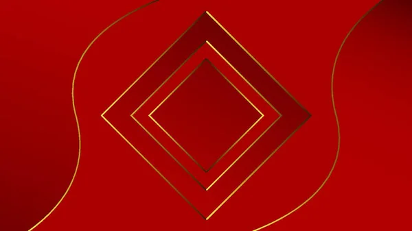 ポスター フライヤー ベクター カバーデザイン バナー ウェブサイト広告テンプレートのための豪華な赤い紙のカットの背景 — ストックベクタ
