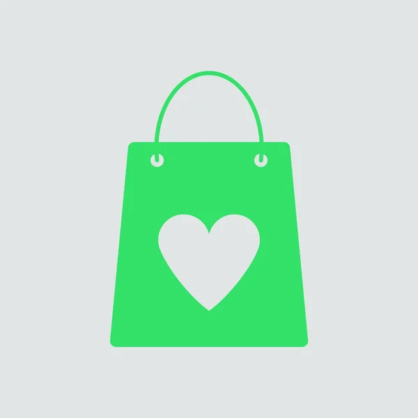 ショッピングバッグのアイコンベクトルイラスト — ストックベクタ