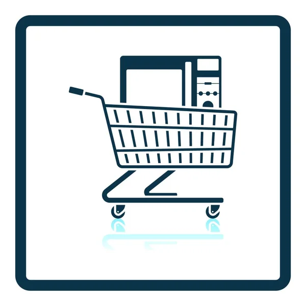 Icono Del Carrito Compras Ilustración Vectorial — Vector de stock