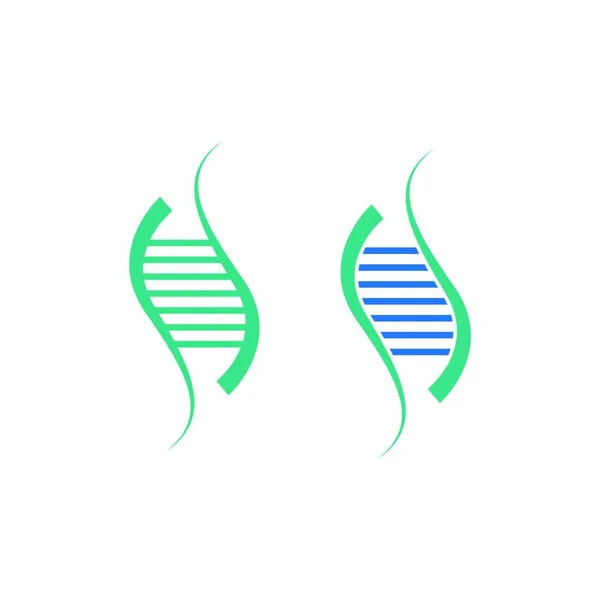 Dna Genetic Sign Logo Icon Design Illustration — стоковий вектор