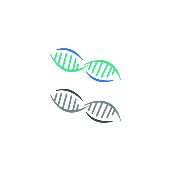 Dna Ikona Logo Znaku Genetycznego Wektor Projekt Ilustracji — Wektor stockowy