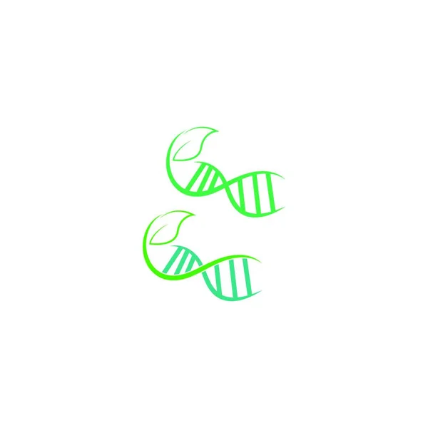 Dna 遺伝子記号のロゴのアイコンのデザインベクトルイラスト — ストックベクタ