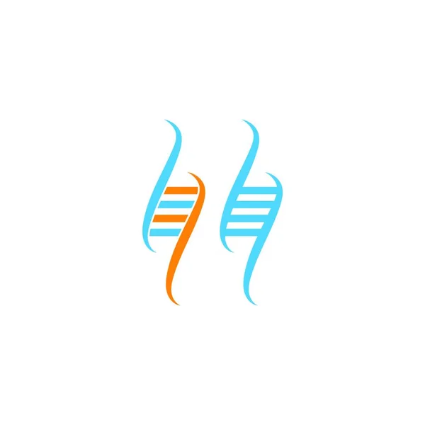 Dna Ikona Logo Znaku Genetycznego Wektor Projekt Ilustracji — Wektor stockowy