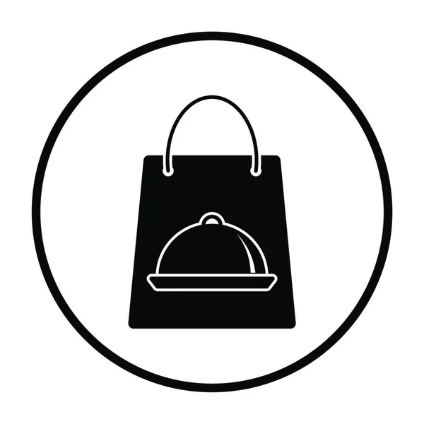 Einkaufstüten Symbol Umriss Illustration Von Handtaschen Vektor Icons Für Das — Stockvektor