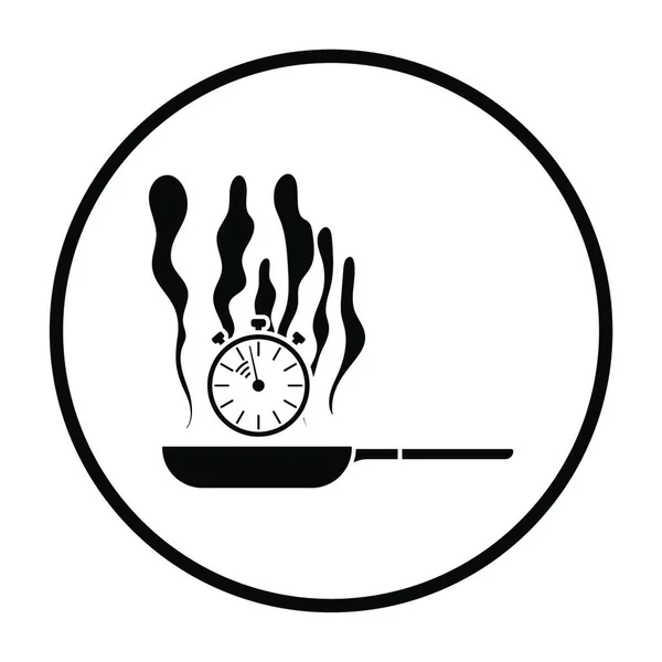 Векторная Иллюстрация Значка Часов — стоковый вектор