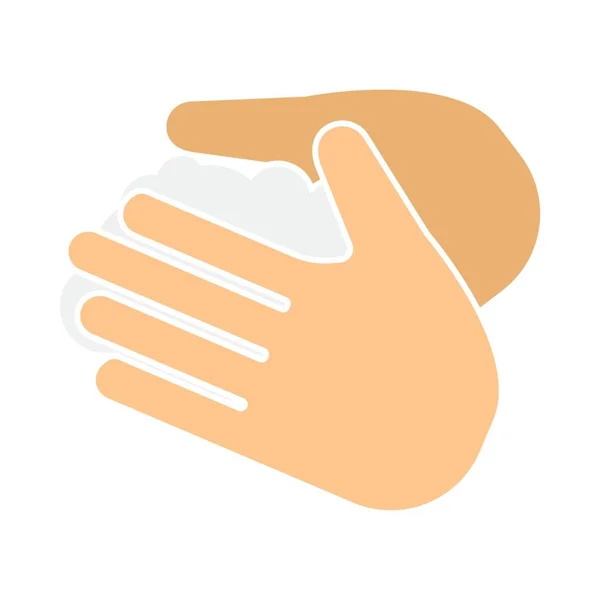 Χέρι Μια Χειρονομία Των Χεριών Εικονίδιο Διάνυσμα Εικονογράφηση Σχεδιασμό — Διανυσματικό Αρχείο