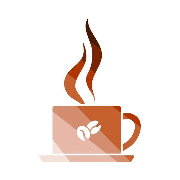 Kahve Fincanı Sıcak Bir Içecek — Stok Vektör
