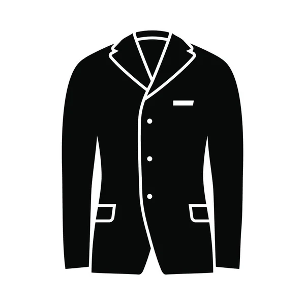 Icono Chaqueta Ilustración Simple Ropa Símbolo Vectorial Para Web — Archivo Imágenes Vectoriales