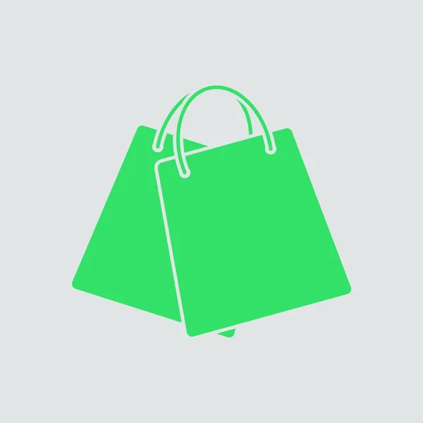 Shoppingväska Med Grön Bakgrund — Stock vektor