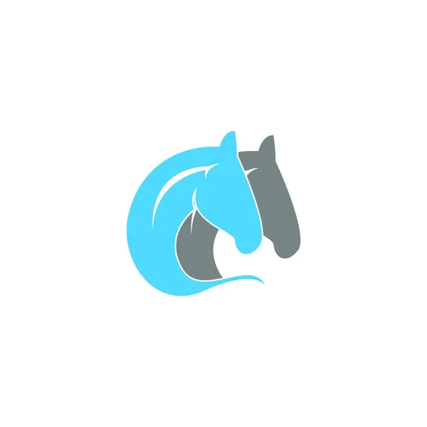 馬のロゴデザインベクトルテンプレート — ストックベクタ