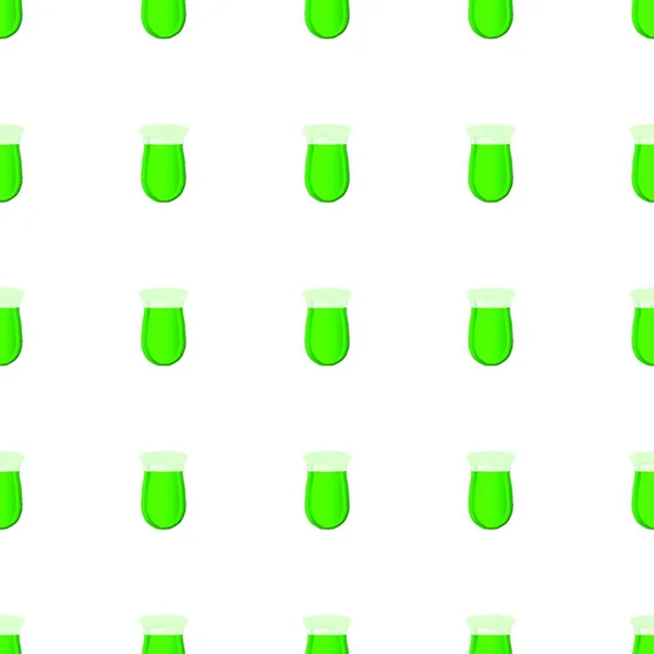 イラストアイルランドの休日聖パトリックの日 マグカップでシームレスな色のビール パターン白を背景に多くの同一のビールマグカップで構成される聖パトリックの日 ビールにマグカップメインアクセサリー用聖パトリックの日 — ストックベクタ