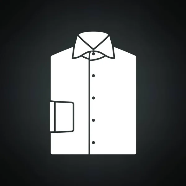 Черная Линия Куртки Значок Изолирован Сером Фоне Векторная Иллюстрация — стоковый вектор