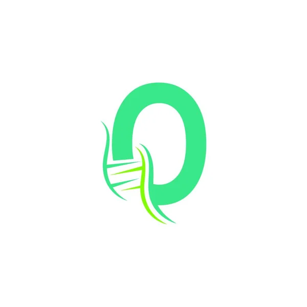 Dna Icoon Logo Met Letter Template Ontwerp Illustratie — Stockvector