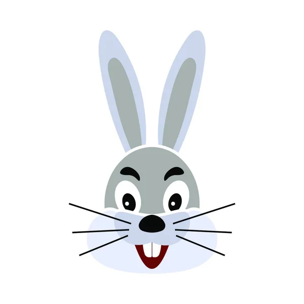 Cute Rabbit Ears Egg Vector Illustration Design — Stock Vector