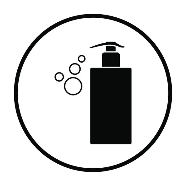 Zeepdispenser Pictogram Schets Illustratie Van Shampoo Vector Pictogrammen Voor Web — Stockvector