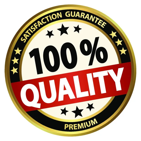 Illustration Vectorielle Label Garantie Qualité Premium — Image vectorielle
