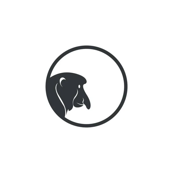 Perro Icono Logo Diseño Vector Plantilla — Vector de stock