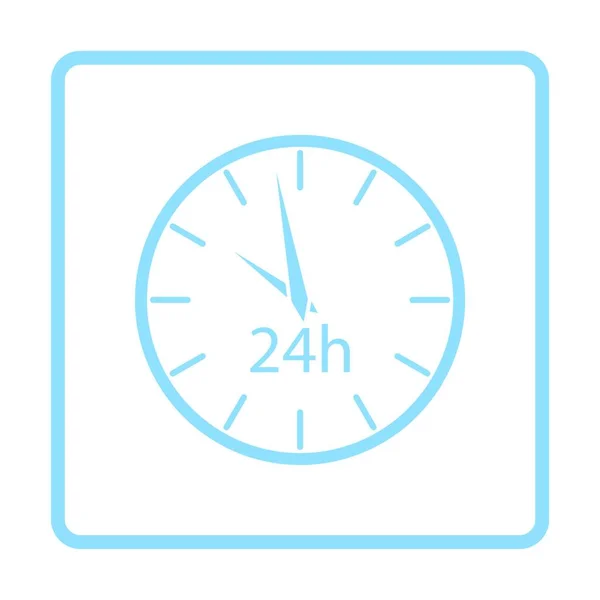 Icône Horloge Signe Temporel Symbole Vingt Mois Élevé — Image vectorielle