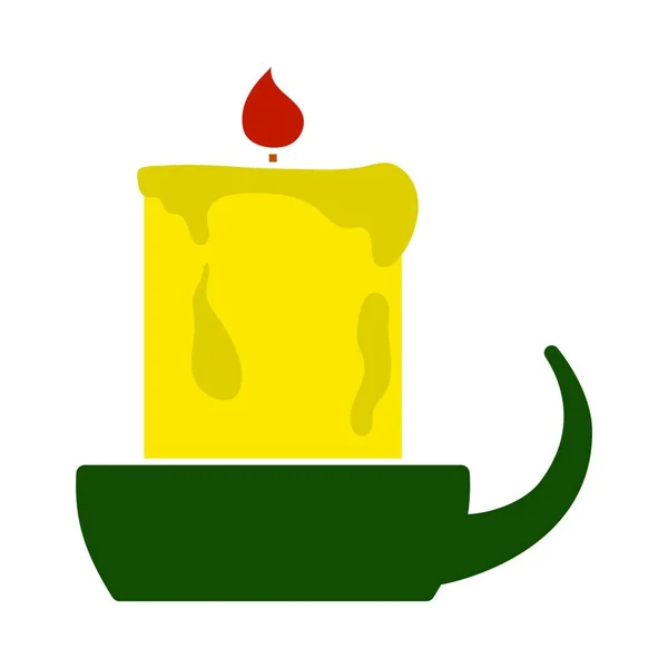 Значок Свічки Ізометричний Спалювання Свічок Векторні Піктограми Веб Дизайну Ізольовані — стоковий вектор