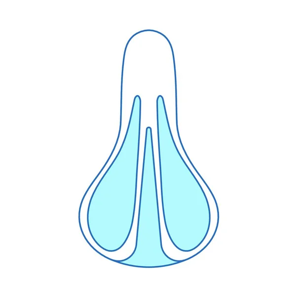 Ligne Bleue Icône Serviette Sur Fond Blanc Illustration Vectorielle — Image vectorielle
