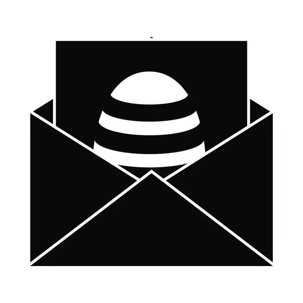 Envelope Com Mensagem Design Ilustração Vetorial Email — Vetor de Stock