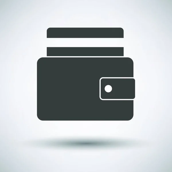 Credit Card Uit Van Portemonnee Pictogram Donkergrijs Grijze Achtergrond Met — Stockvector