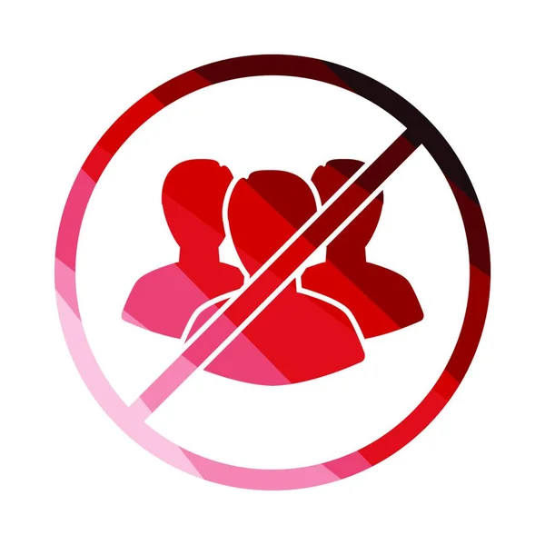Знак Запрета Курения Плоская Иллюстрация Отсутствия Красных Векторных Значков Сети — стоковый вектор