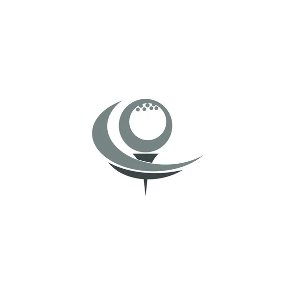 Golf Logó Ikon Sablon Kreatív Design Illusztráció Vektor — Stock Vector