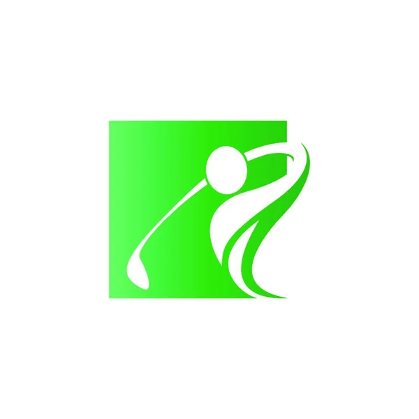 ゴルフロゴアイコンテンプレート 創造的なデザインイラストベクトル — ストックベクタ