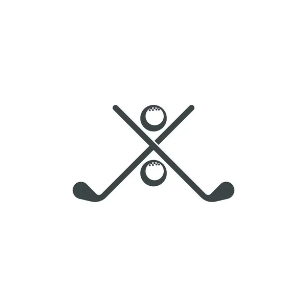 Golf Logosu Şablonu Yaratıcı Tasarım Illüstrasyon Vektörü — Stok Vektör