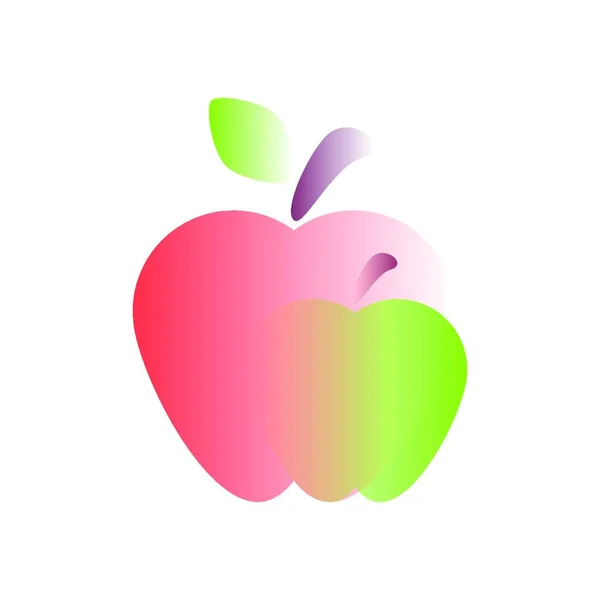 Icono Manzana Vector Ilustración — Vector de stock