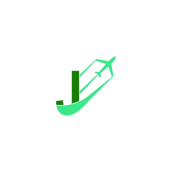 Letra Con Logotipo Plano Icono Diseño Vector Ilustración — Vector de stock