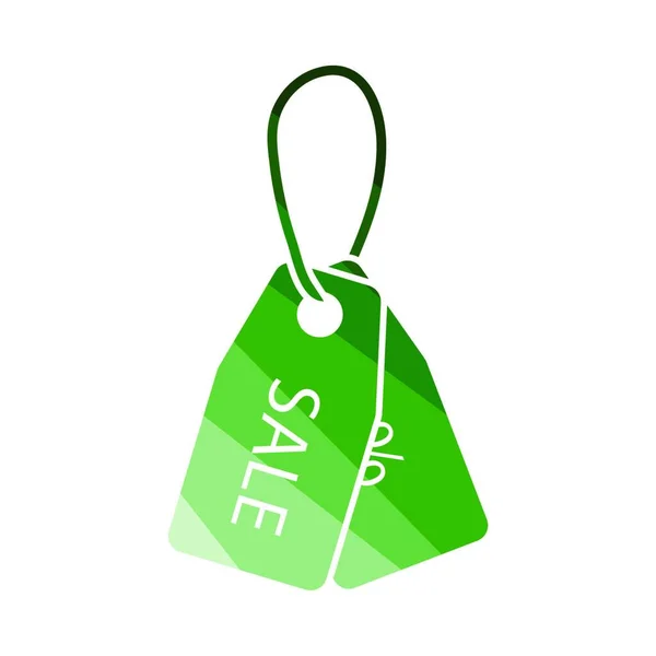緑のショッピングバッグテキスト販売 — ストックベクタ