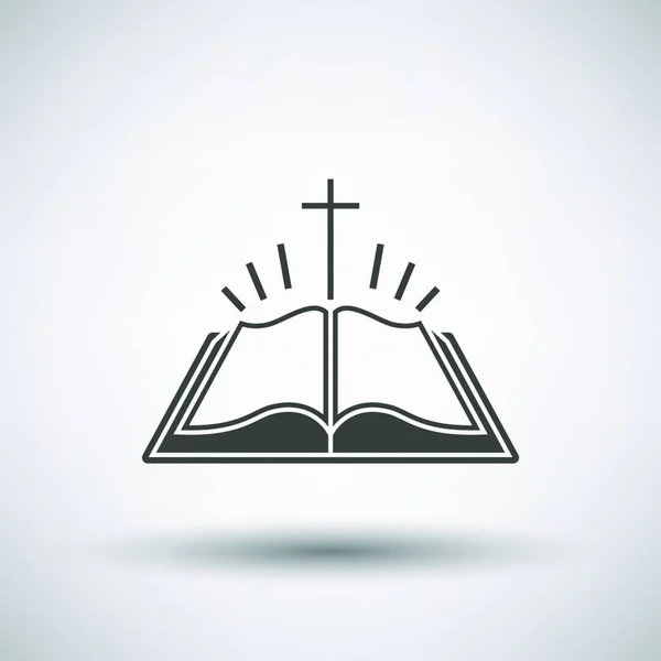 Icono Biblia Vector Ilustración — Archivo Imágenes Vectoriales