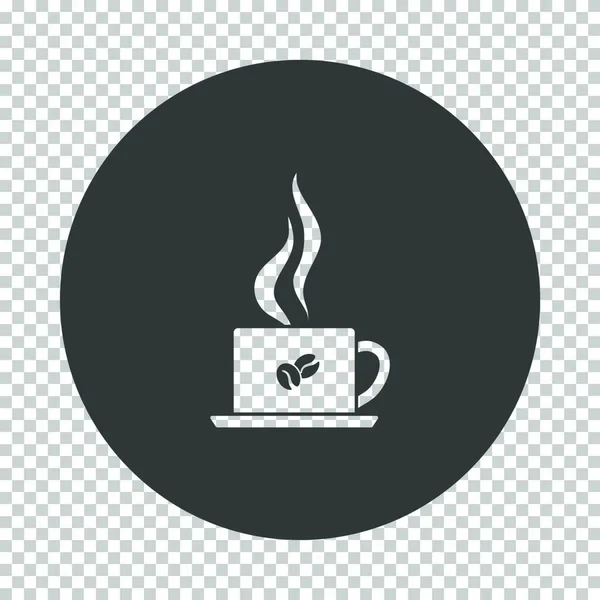 Heiße Kaffeetasse Ikone Vektorillustration — Stockvektor