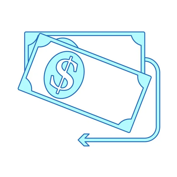 Dinheiro Dinheiro Ícone Vetor Ilustração Gráfico Design — Vetor de Stock