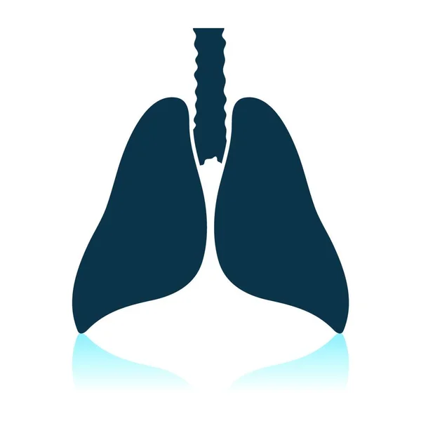 Icono Pulmones Ilustración Vectorial — Vector de stock