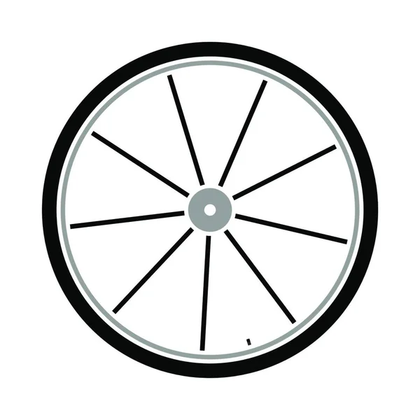 Значок Велосипедного Колеса Простая Иллюстрация Векторного Символа Велосипеда Веб Дизайна — стоковый вектор