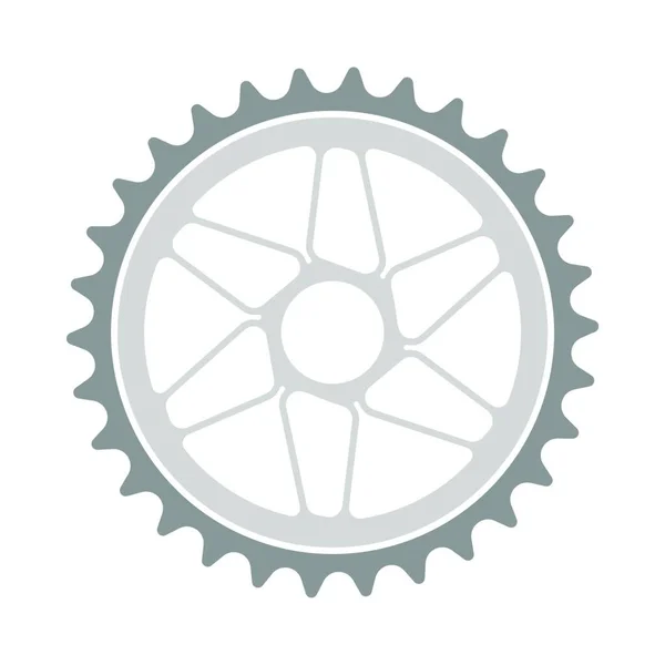 Gear Wheel Icon Vector Illustration — Stock Vector