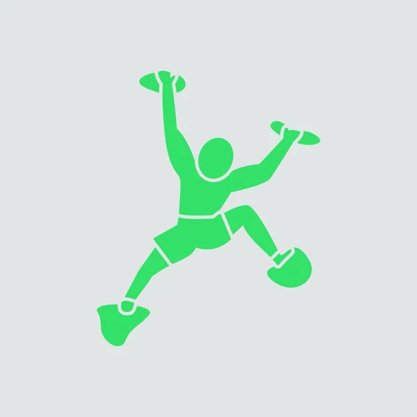 Running Man Ikone Flache Abbildung Springender Fußball Vektor Symbole Für — Stockvektor