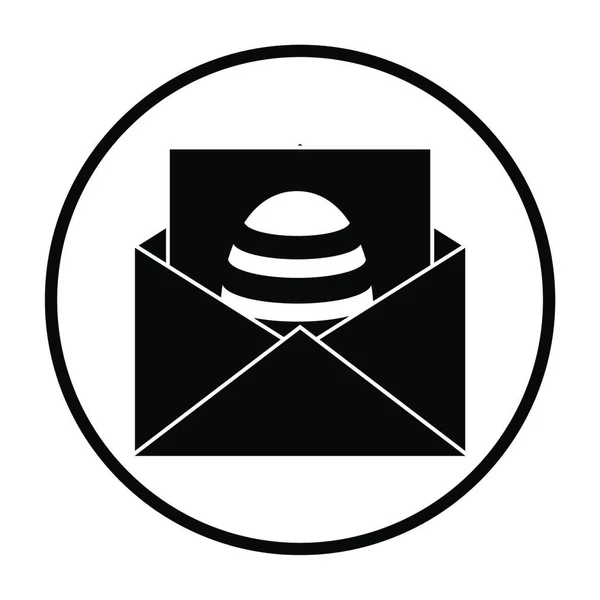 Envelope Com Design Ilustração Vetorial Mensagem Mail — Vetor de Stock