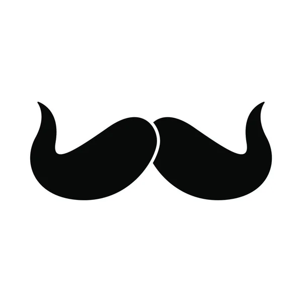 Mustache Icon Vector Illustration — Stock Vector