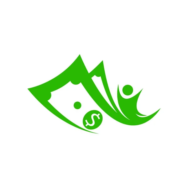 Modelo Design Logotipo Folha Verde — Vetor de Stock