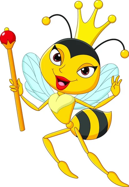 Απεικόνιση Μιας Μέλισσας Χαμόγελο — Διανυσματικό Αρχείο