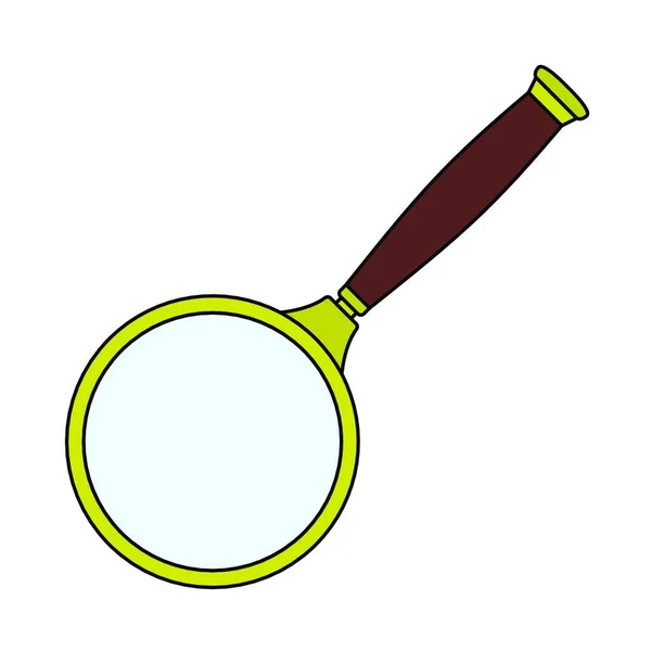 Magnifying Glass Icon Cartoon Search Vector Symbol Stock Illustration — Stock Vector