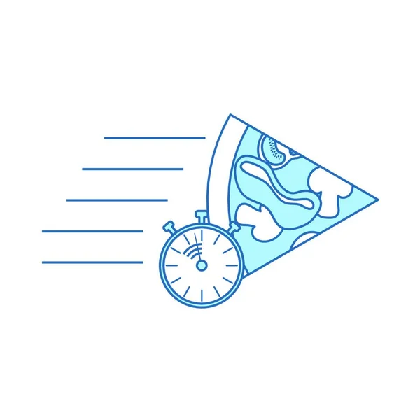 Illustration Vectorielle Une Icône Horloge — Image vectorielle