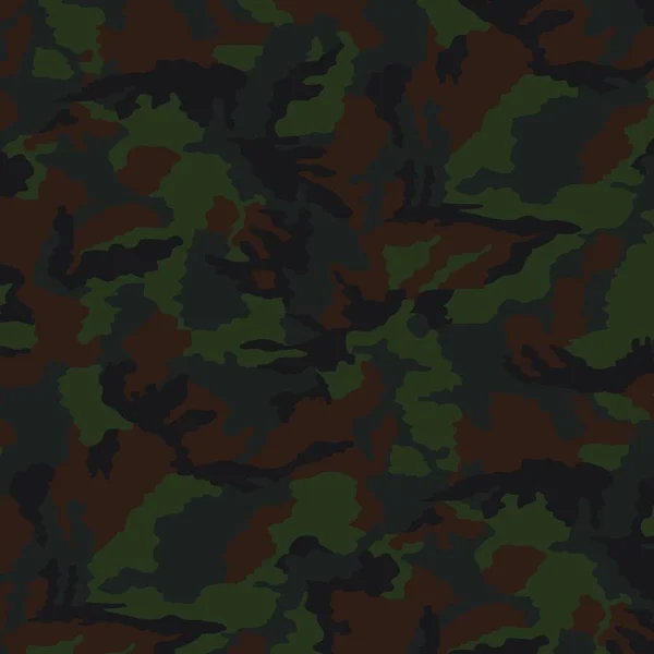 Camouflage Seamless Pattern Vector Illustration — Stock Vector