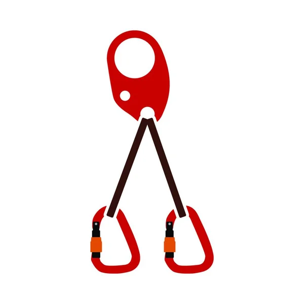 Alpinist Self Rescue System Icon Design Cor Plana Ilustração Vetorial — Vetor de Stock